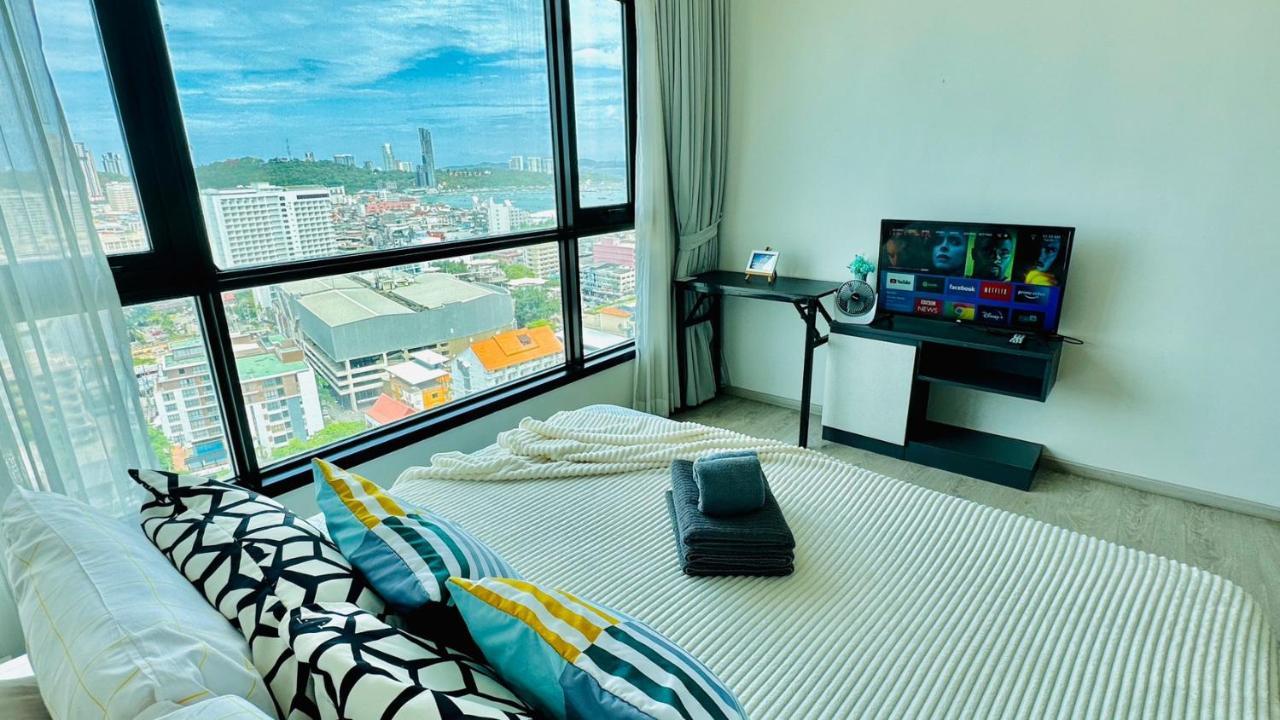 The Base Central Pattaya 2Bed King&Queen Sky Seaview & Infinity Pool Exteriör bild